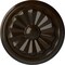 Ekena Millwork Olivia Ceiling Medallion (Fits Canopies up to 2 1/8"), Hand-Painted Bronze, 7 7/8"OD x 1 1/8"P CM07OLBZS - alternate 1